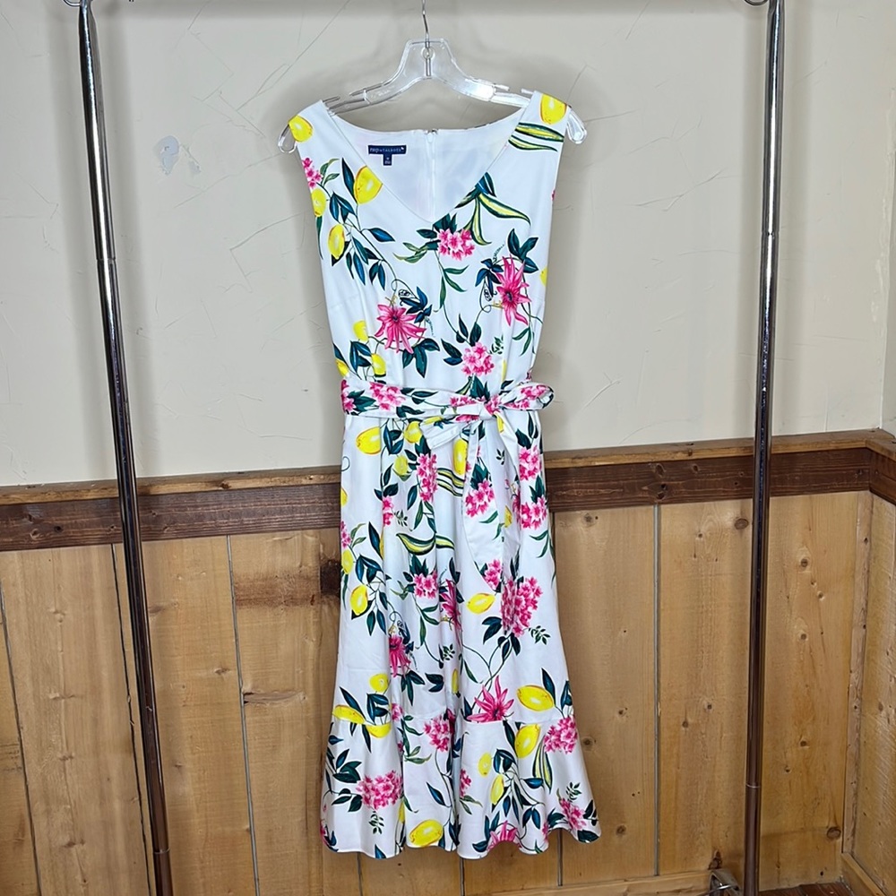 RSVP by Talbots Lively Lemon Dress size 12 - Picture 3 of 11